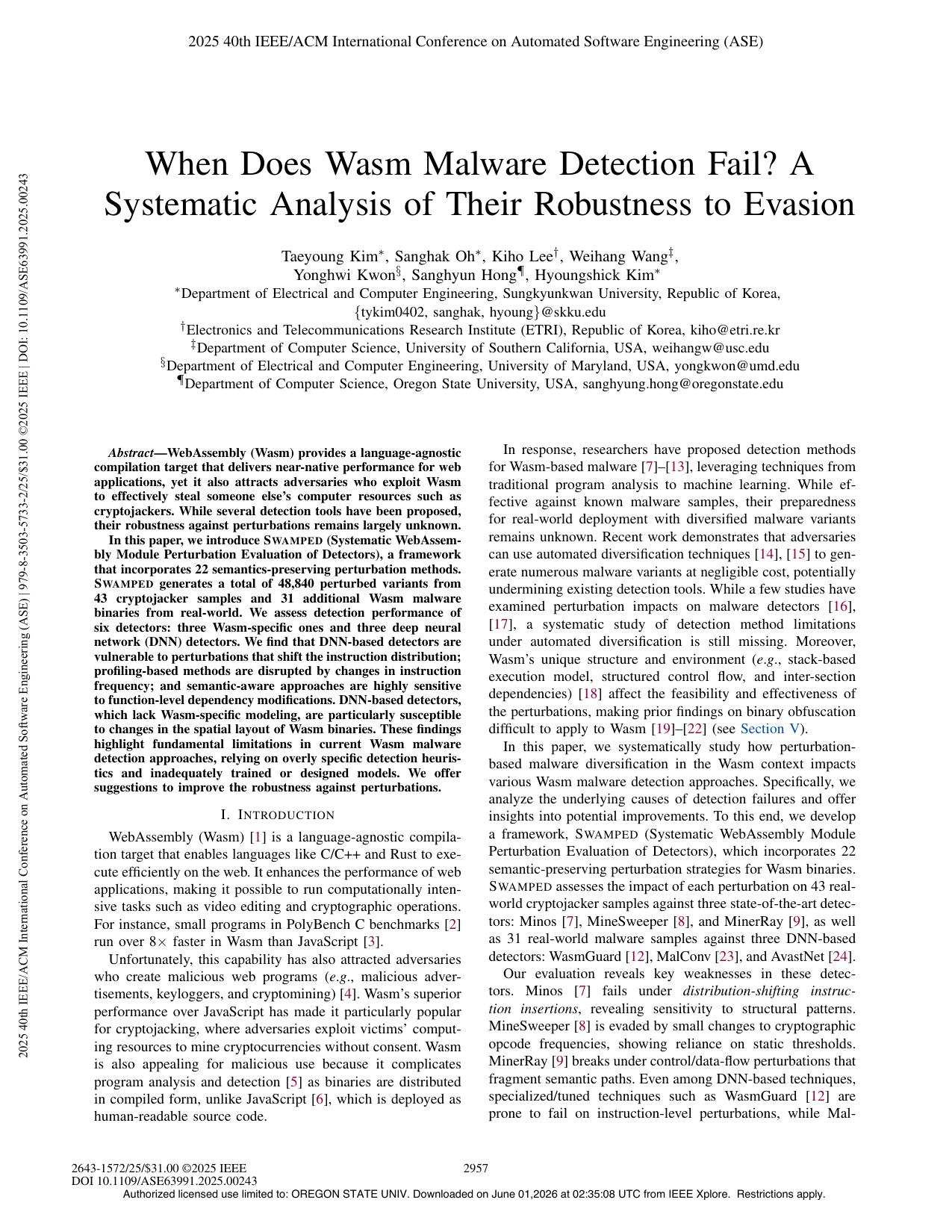 When Does Wasm Malware Detection Fail? A Systematic Analysis of Their Robustness to Evasion